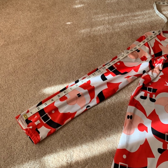 LADIES 🎅 SANTAS PRINT DRESS SIZE LARGE NWOT - Picture 7 of 11